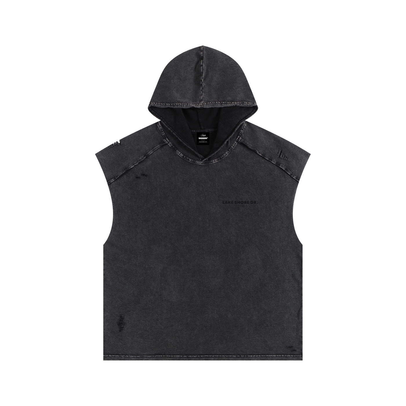 Vintage Black Lakeshore Drive | Drift Hooded Tank