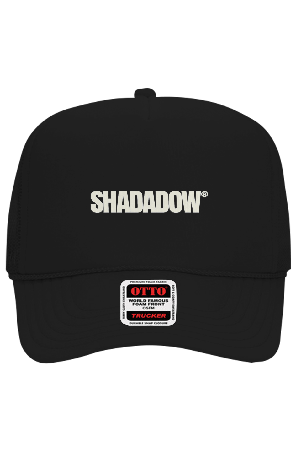 blk Otto 5 Panel Trucker Hat