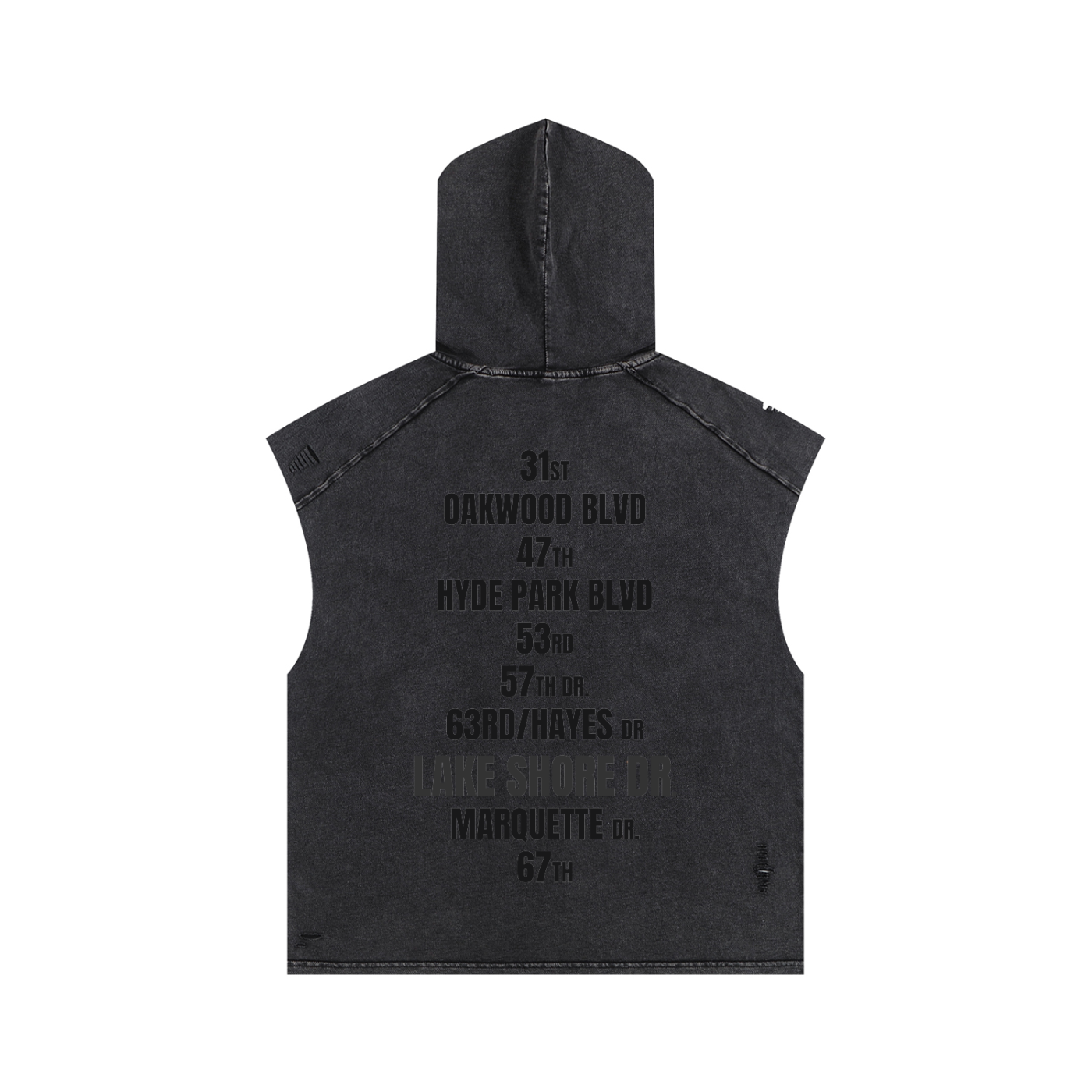 Vintage Black Lakeshore Drive | Drift Hooded Tank