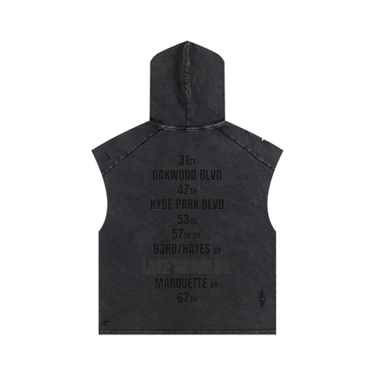 Vintage Black Lakeshore Drive | Drift Hooded Tank